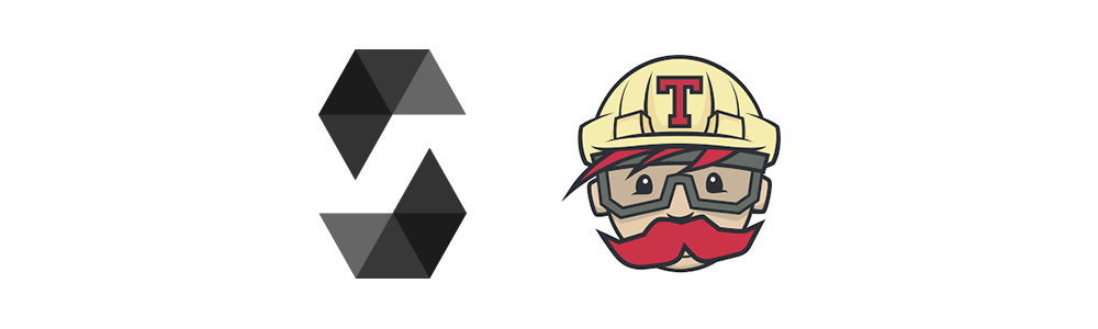 smart contracts - solidity and travis logos