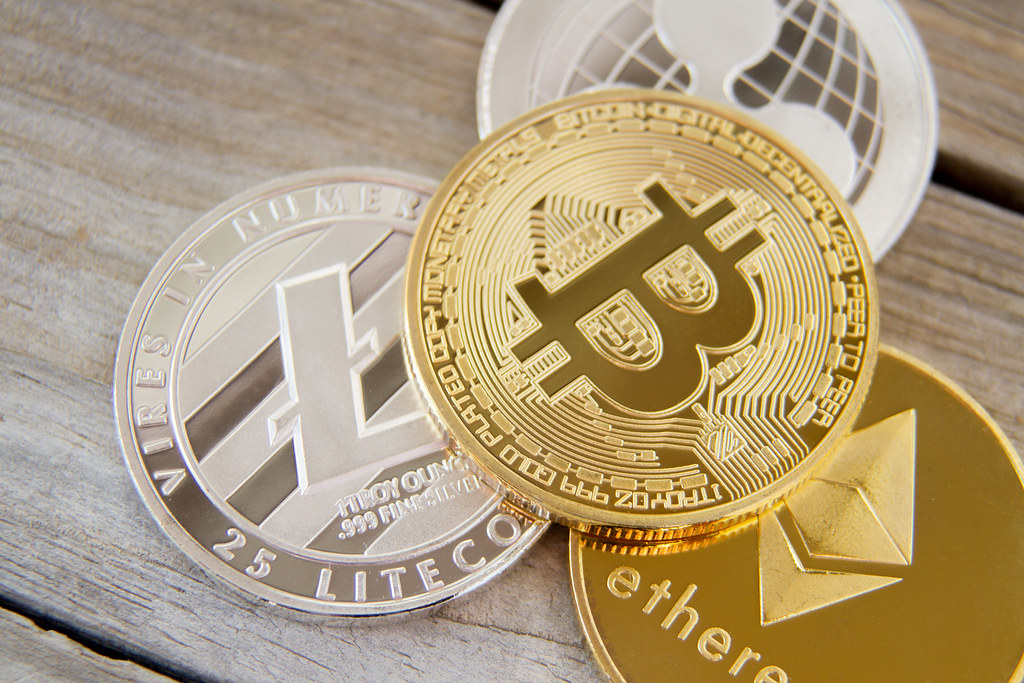 depiction of cryptocurrencies
