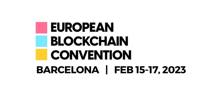 european blockchain convention logo